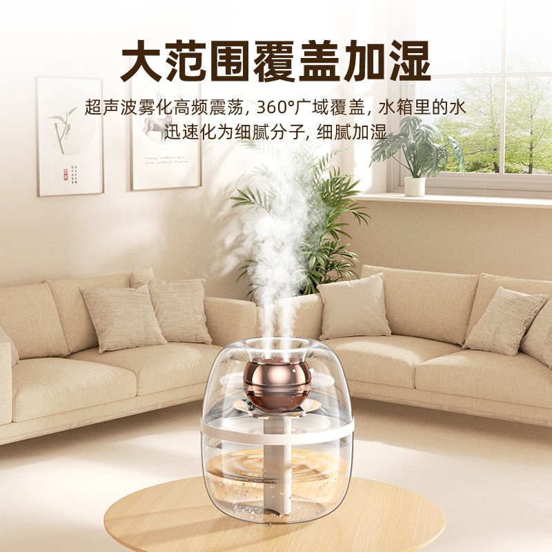 The new K30 dual-spray 3L humidifier features a large usb capacity, is suitable for home use, quiet bedrooms, offices, and night lights. It also offers dual-spray humidification Application Scenario