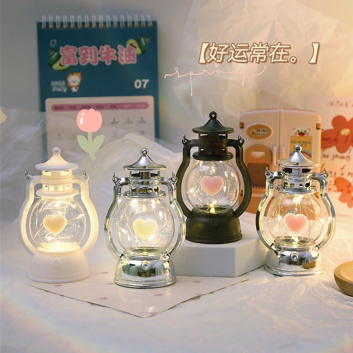 DIY Love oil lamp Creative 520 Valentine's Day gift, bedroom bedside lamp, ambient light, table decoration small ornaments Application Scenario