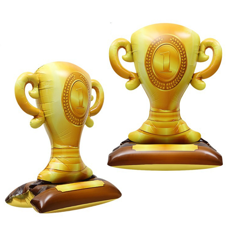 Cross-Border Super Large Standing Trophy Aluminum Balloon Sports School Sports Celebration Dinner Birthday Party Decoration Specification drawing