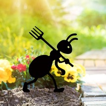 铁艺铁制工艺品1 件花园装饰蚂蚁户外金属蚂蚁园艺装饰品庭院金属