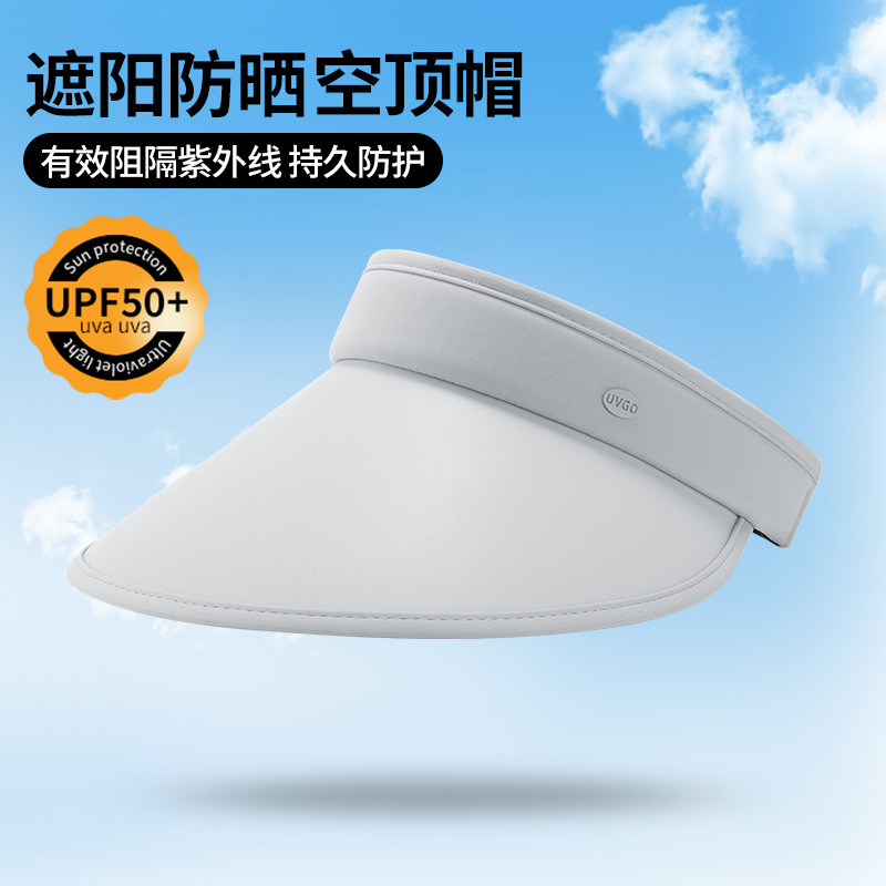 Upf50+ Summer New Sunblock Hat Ladies Outdoor Travel Uv Light All Empty Top Hat details Picture