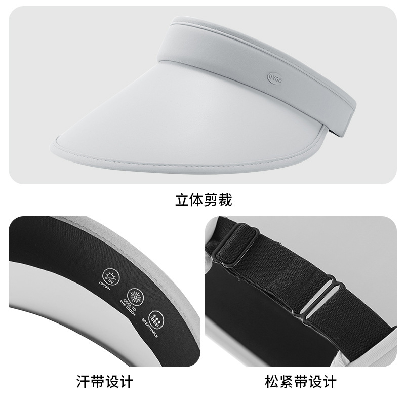 Upf50+ Summer New Sunblock Hat Ladies Outdoor Travel Uv Light All Empty Top Hat Specification drawing
