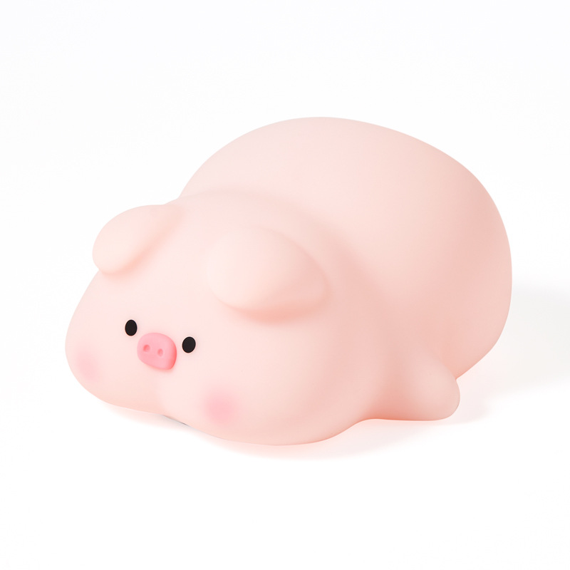 Pige silicone lamp, Piggy charging pat lamp, breastfeeding night light, bedroom bedside atmosphere light, birthday gift, spanning Item Picture