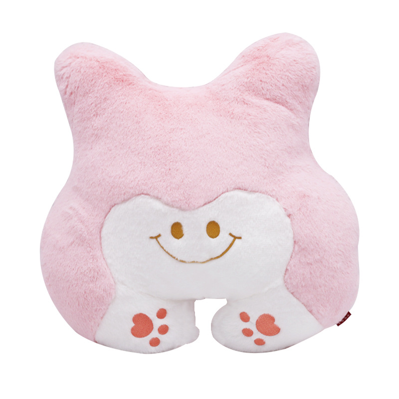 Wholesale of cartoon cute animal throw pillows, plush toys for recreation, multi-purpose winter thickened warm cushions and backrests Item Picture