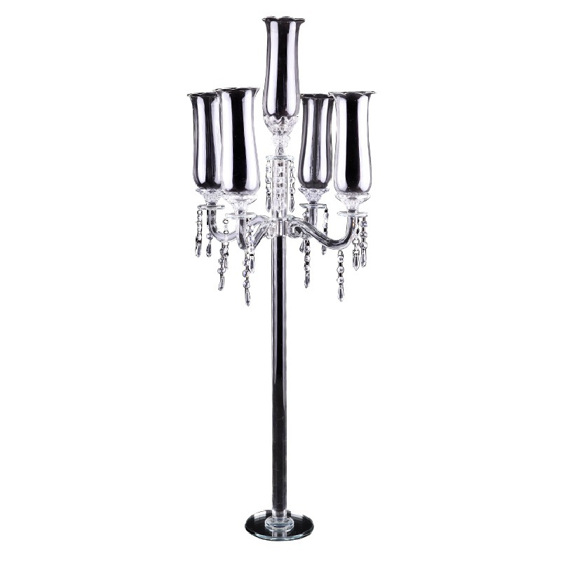 Wedding Crystal Candlestick Decoration Glass Candle Stand Multi-Wedding Crystal Decorative Candlestick Manufacturers Wholesale Supply Item Picture