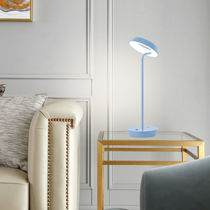 Modern and simple cross-border LED table lamp, touch bedroom bedside lamp, creative bar and quiet atmosphere night light Specification image