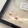 粉色珍珠耳钉温柔高级感耳饰2023新款爆款潮耳饰小众设计耳钉饰品产品图