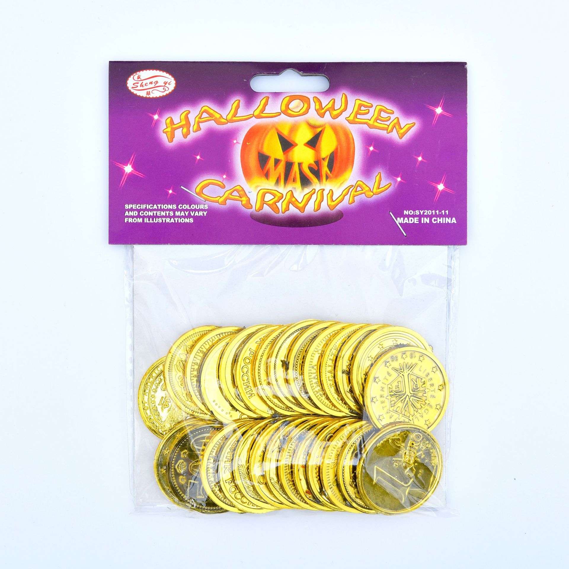 跨境派对促销装饰仿真电镀海盗金币24万圣节整蛊幸运币游戏道具