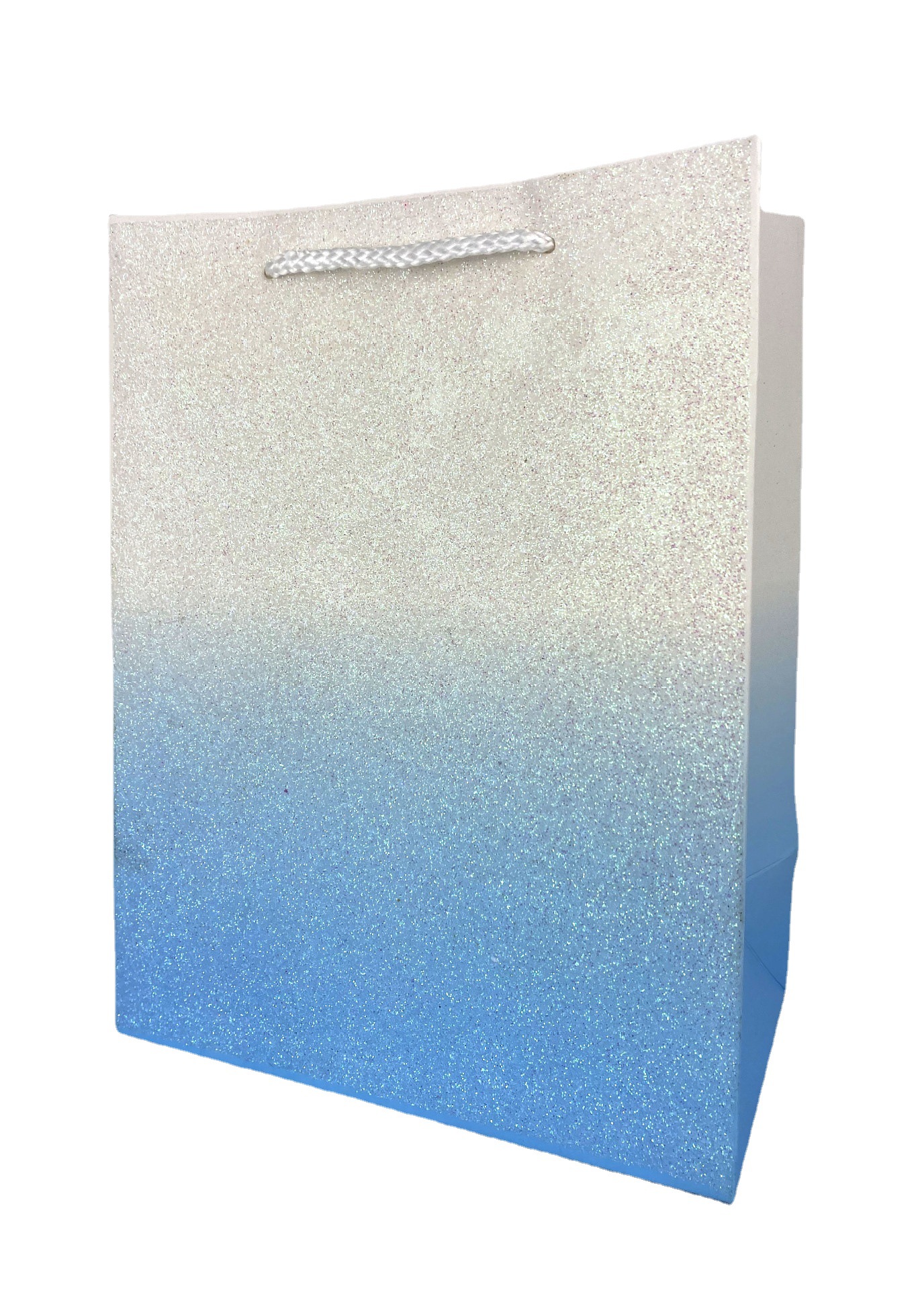 Gift bag Cross-border paper gift paper bag, gradient full-page bright pink shopping paper bag, premium packaging bag Item Picture