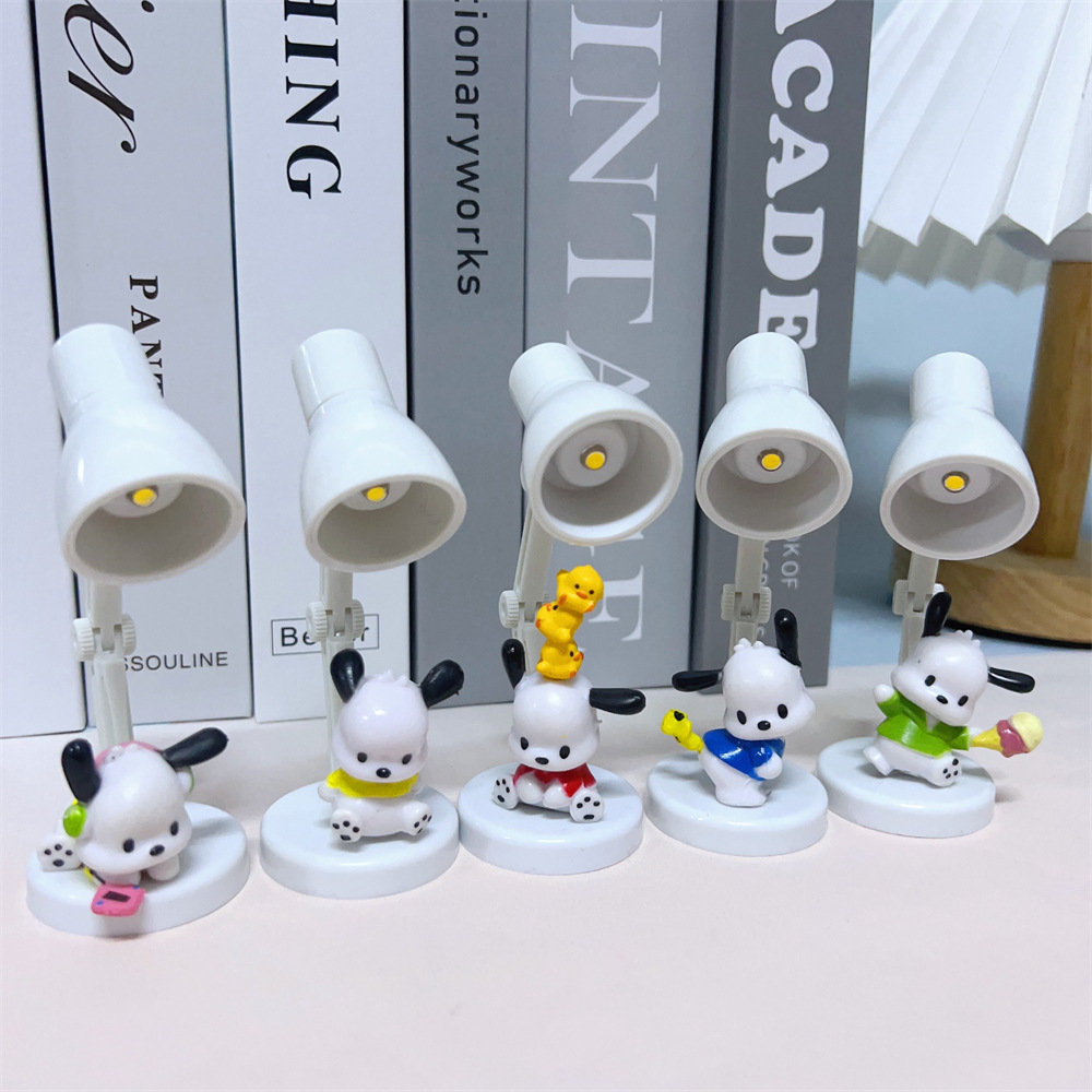 Sanrio blind box, cute mini creative desk lamp, eye-protecting LED desktop reading light, 3D figurine ambient light Specification image
