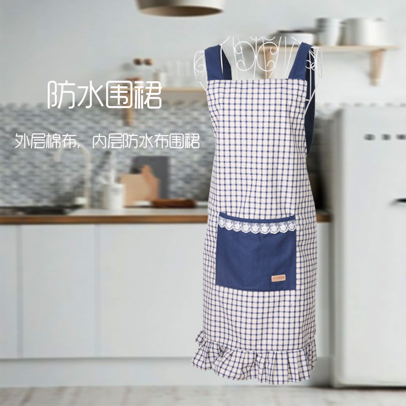 围裙/罩衣女长袖时尚/防水袖套/长袖围裙/儿童厨房围裙产品图