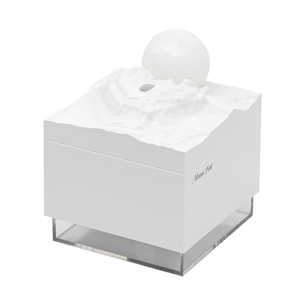 New moon meteorite mini humidifier Home office desktop bedroom fog Large capacity portable gift Item Picture