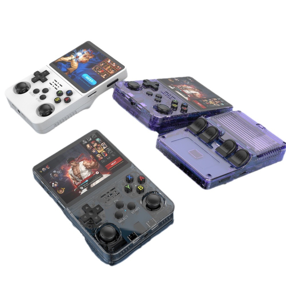 R36 New Open Source Handheld Portable Retro Gbafcgb Arcade Game Nostalgic Handheld Game Console 3D Dual System Handheld Game Console Video Game Console Item Picture
