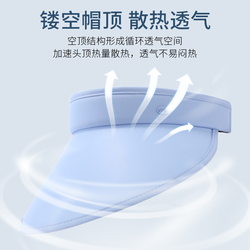 Upf50+ Summer New Sunblock Hat Ladies Outdoor Travel Uv Light All Empty Top Hat Application Scenario