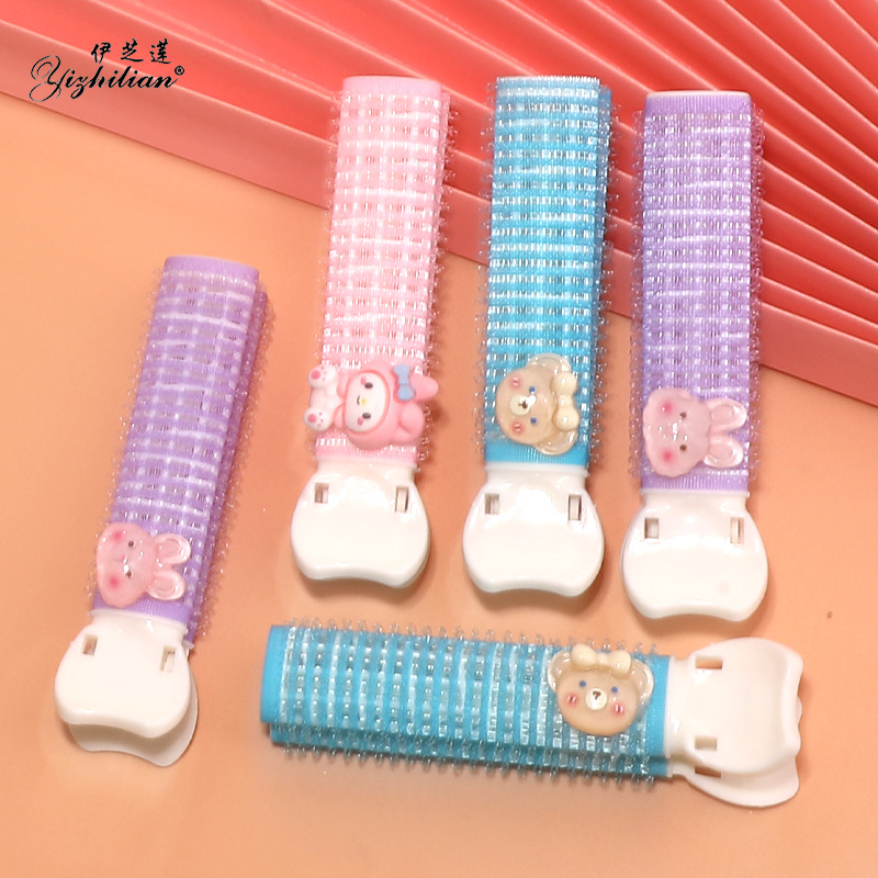 Cartoon box volute clips, bangs hair clips, curling irons, hair clips, curling tubes, hair curls, volute clips are exclusively for foreign trade details Picture