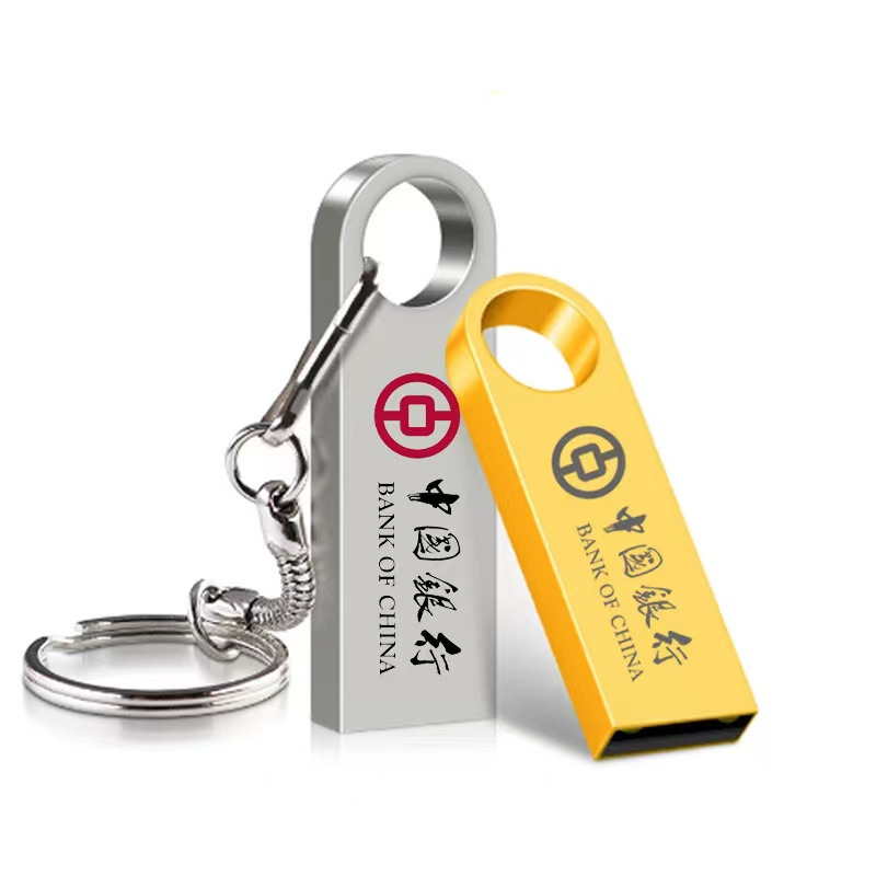 Metal USB flash drive with logo printing 8g, wholesale of company and school affairs gift USB flash drives 32g, engraved USB flash drive for enterprise bidding 64g details Picture