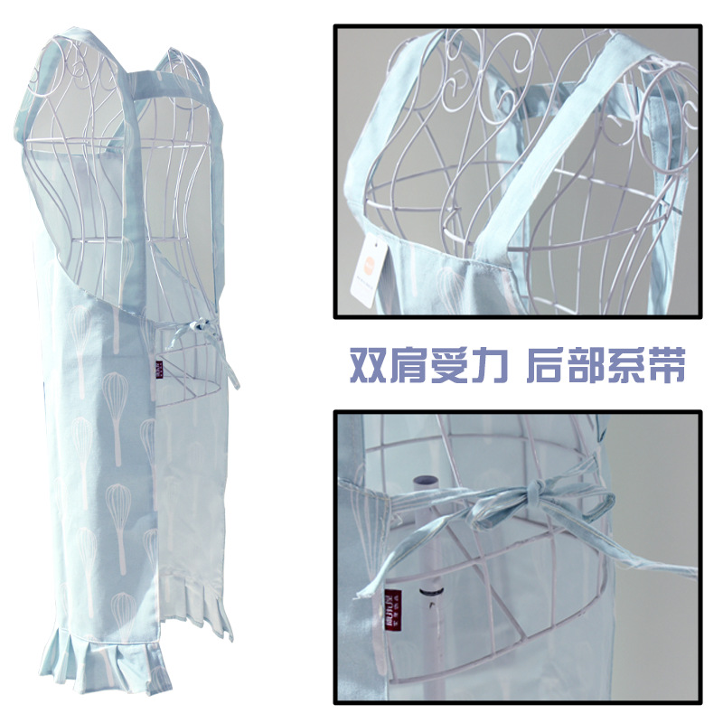 围裙/罩衣女长袖时尚/防水袖套/长袖围裙/儿童厨房围裙细节图