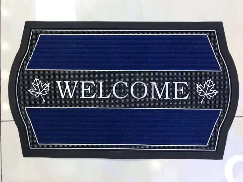 Lingou Entry Non-Slip Floor Mat Entry Carpet Welcome To The Doormat Square F Dirt Plastic Rubber Foot Mat Application Scenario