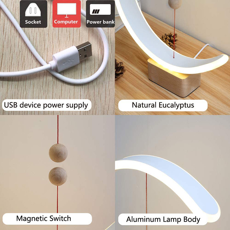 Smart remote control creative desk lamp, magnetic suspension balance lamp, Douyin same style, popular gift desk lamp for bedside and wedding room Application Scenario