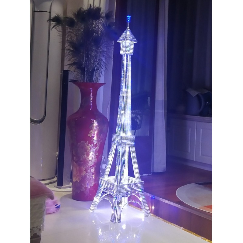 European And American Eiffel Tower High-End Creative Design Sense Floor Lamp Simple Living Room Bedroom Warm Art Decorative Lights details Picture