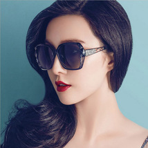 欧美时尚潮人太阳镜 复古大框女士太阳眼镜网红墨镜批发