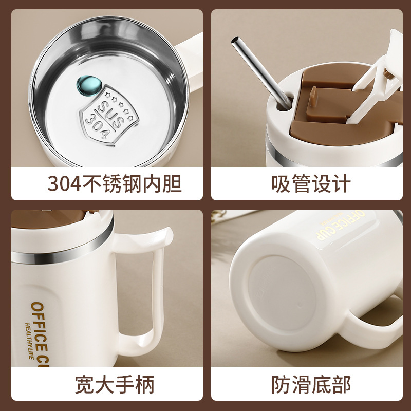 8423 Stainless Steel Mug Office Cup With Lid And Spoon Water Cup Tea Cup For Men And Women Insulated Coffee Cup Application Scenario