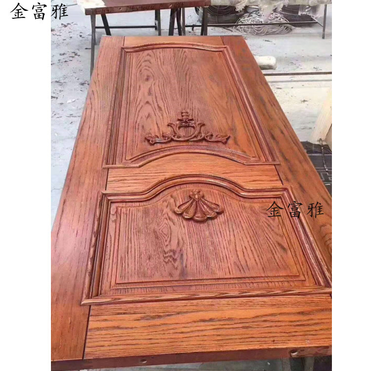 Red Oak Wood Door Open Painted Charabilia Solid Wood Door Room Door Solid Wood Door Bedroom Solid Wood Door Finger Oak details Picture