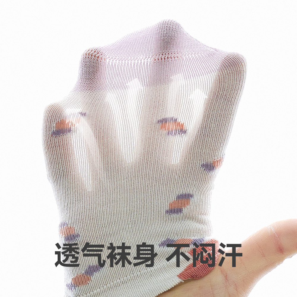 New Little Dragon Spring Summer Flat Cotton Baby Girls Socks 0-5 Years Old Children's Socks Boneless Loose Baby Socks Specification drawing