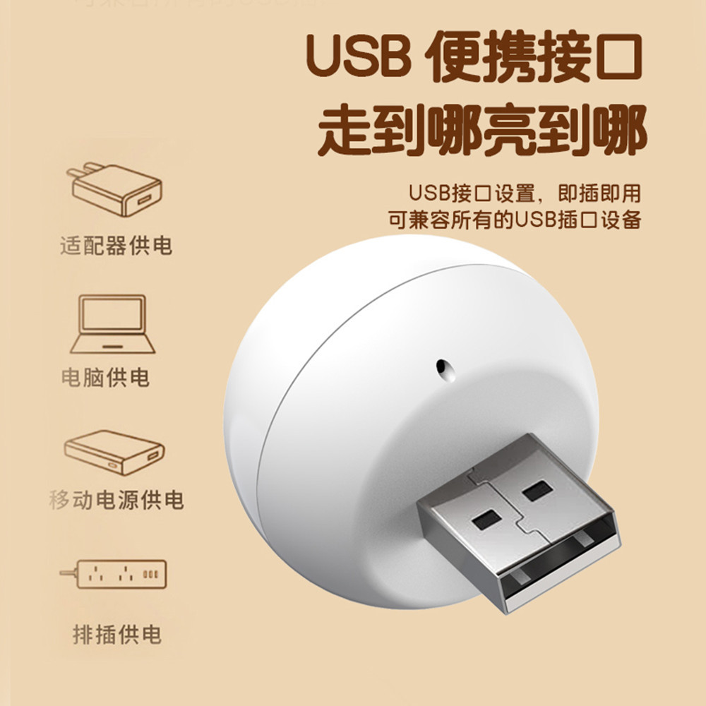 Wholesale of smart air conditioner companion voice lights, usb night lights, gift led lights, bedroom bedside lights, voice-controlled small lights Application Scenario