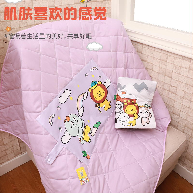 Wholesale of Beerus multi-functional throw pillows and quilts, two-in-one, Kanglewu car throw pillows and quilts, and office throw blankets details Picture