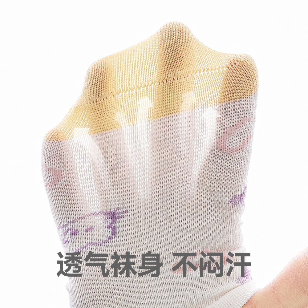 Dragon Man 2024 Spring Summer 0-5 Years Old Children's Socks Flat Thin Cotton Baby Girls' Socks Boneless Breathable Loose Socks Specification drawing