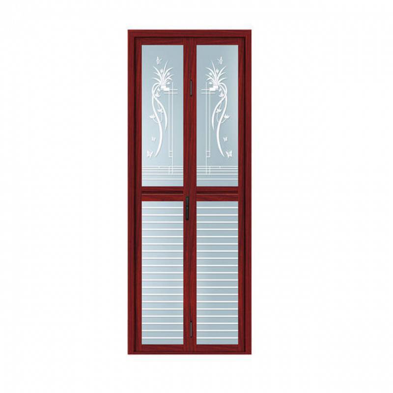 Applicable Titanium Magnesium Alloy Bathroom Folding Door Sliding Door Changhong Glass Door Toilet Partition Rail Folding Door None Application Scenario
