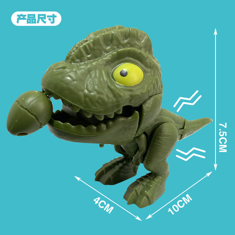Pull string bite teeth shark dinosaur key chain pull rope small shark Big fish eat small fish small gift toy car pendant details Picture