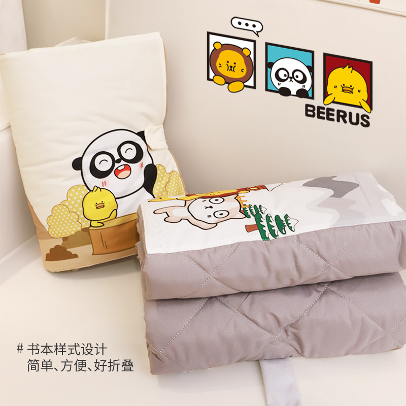Wholesale of Beerus multi-functional throw pillows and quilts, two-in-one, Kanglewu car throw pillows and quilts, and office throw blankets Specification image