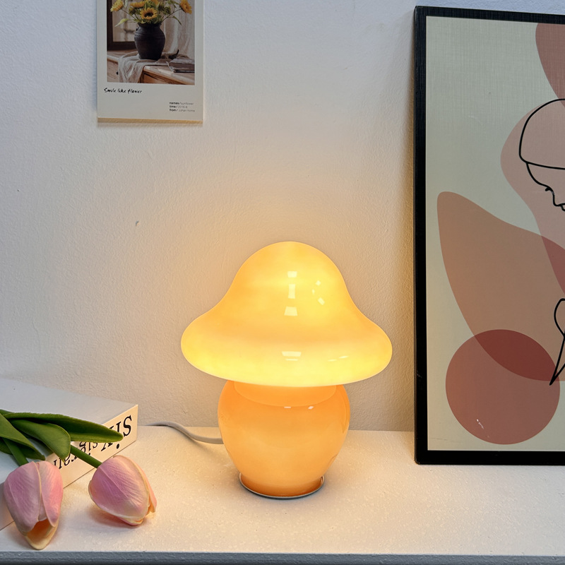 台灯/水晶台灯/陶瓷台灯/美式乡村/热缩片郁金香白底实物图