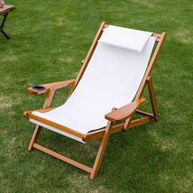 野餐露营地躺椅休闲午休便携式沙滩椅户外可折叠椅子凉藤椅工厂家