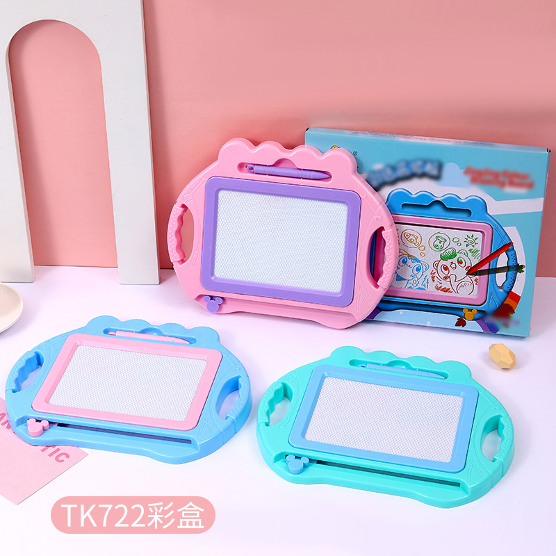 定制晶晶早教益智幼儿童绘画板儿童磁性塑料写字板彩色小孩玩具