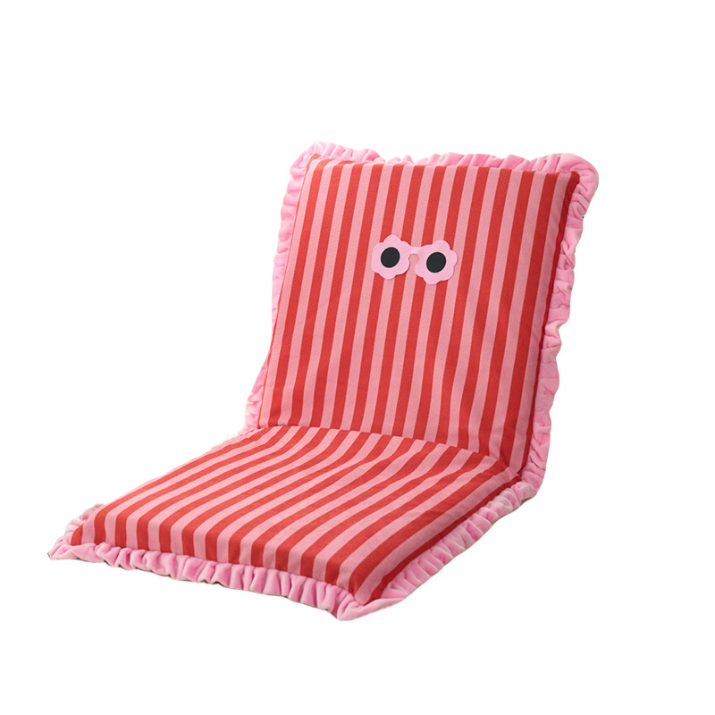 Striped Folding Lazy Sofa Tatami Bay Window Chair Student Dormitory Bed Creative Single Chair Lazy Chair Sofa Lazy Chair Single Chair Dormitory Technology Cloth Lazy Sofa Item Picture