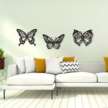 新款金属蝴蝶镂空墙面装饰创意家居铁艺摆件金属工艺家居