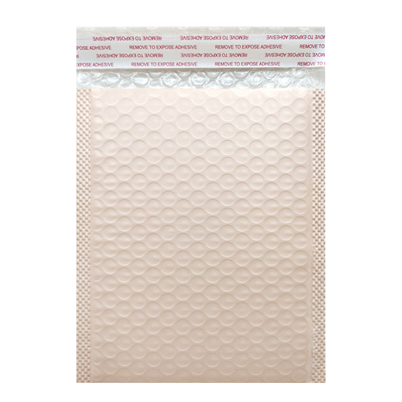 Naked Pink Bubble Bag Color Milk Coffee Thickened Co-Extruded Film Express Packaging Foam Bag Self-Adhesive Envelope Bag Item Picture