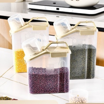 Rice bucket household sealed bucket insect-proof moisture-proof sealed rice flour storage Grain storage tank Grain miscellaneous grain storage box full figure