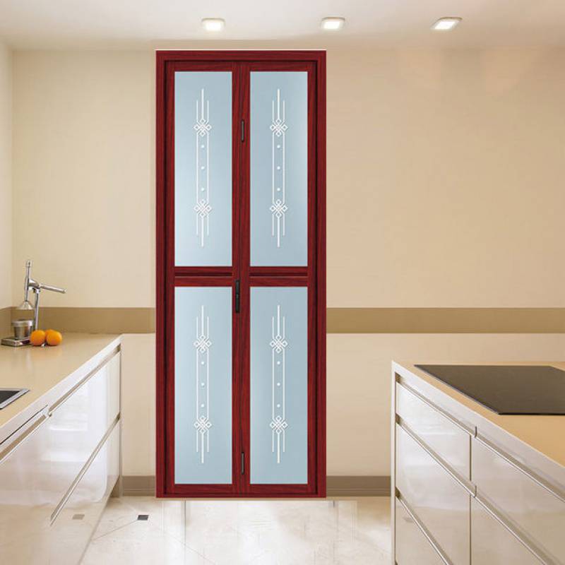 Applicable Titanium Magnesium Alloy Bathroom Folding Door Sliding Door Changhong Glass Door Toilet Partition Rail Folding Door None details Picture