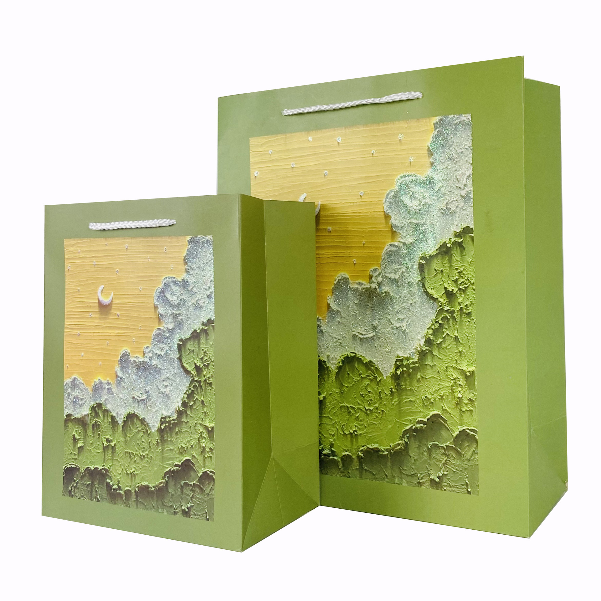 Instagram World Is Romantic Gift Bag Flowers Beautiful Scenery Fresh Beach Gift Birthday Packaging Tote Bag Item Picture