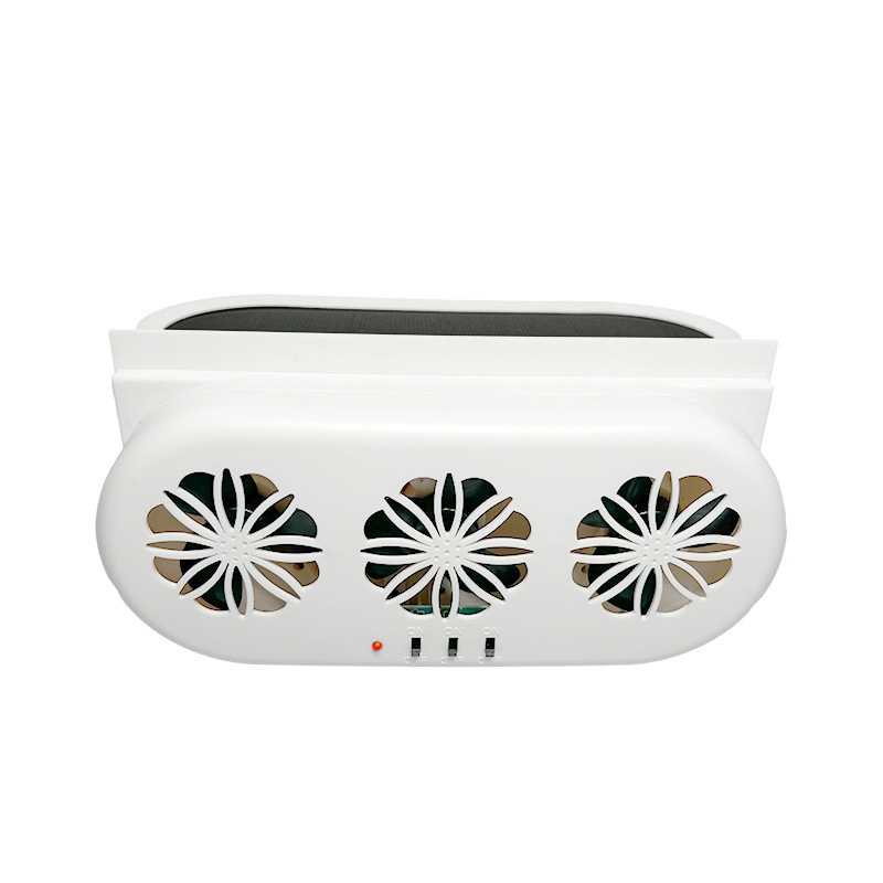 Solar Car Exhaust Fan New Usb Interface Car Fan Summer Car Cooler Air Circulator Item Picture