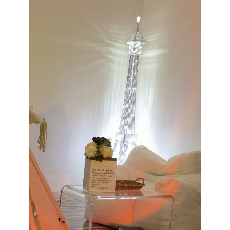 European And American Eiffel Tower High-End Creative Design Sense Floor Lamp Simple Living Room Bedroom Warm Art Decorative Lights Specification drawing