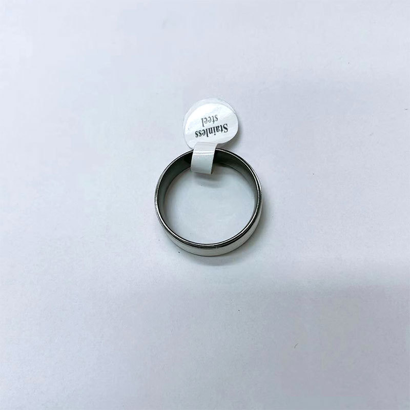 欧美希音亚马逊新款饰品6mm多色螺纹钛钢男士戒指真空电镀不掉色详情图3