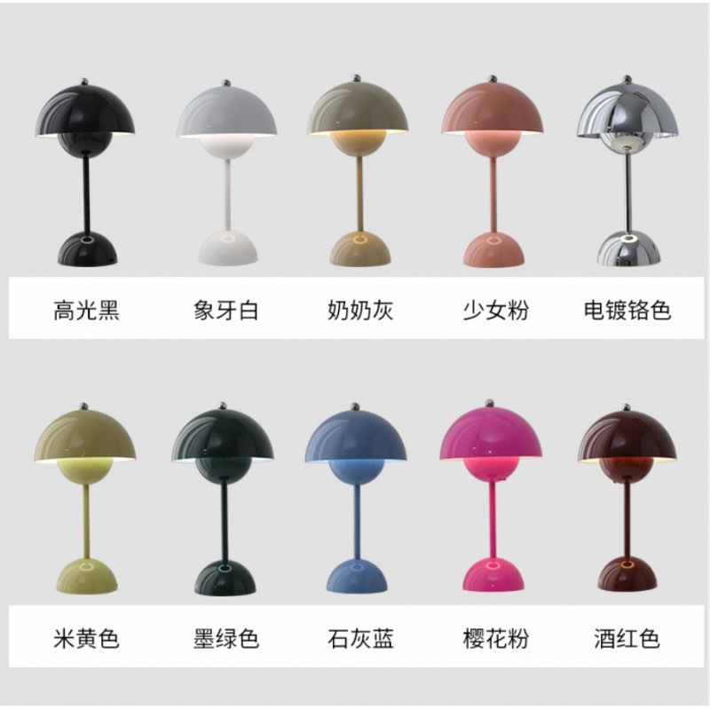 Danish replica flower bud desk lamp, camping Danish flower bud bedroom bedside decorative lamp, rechargeable small gift desk lamp Application Scenario