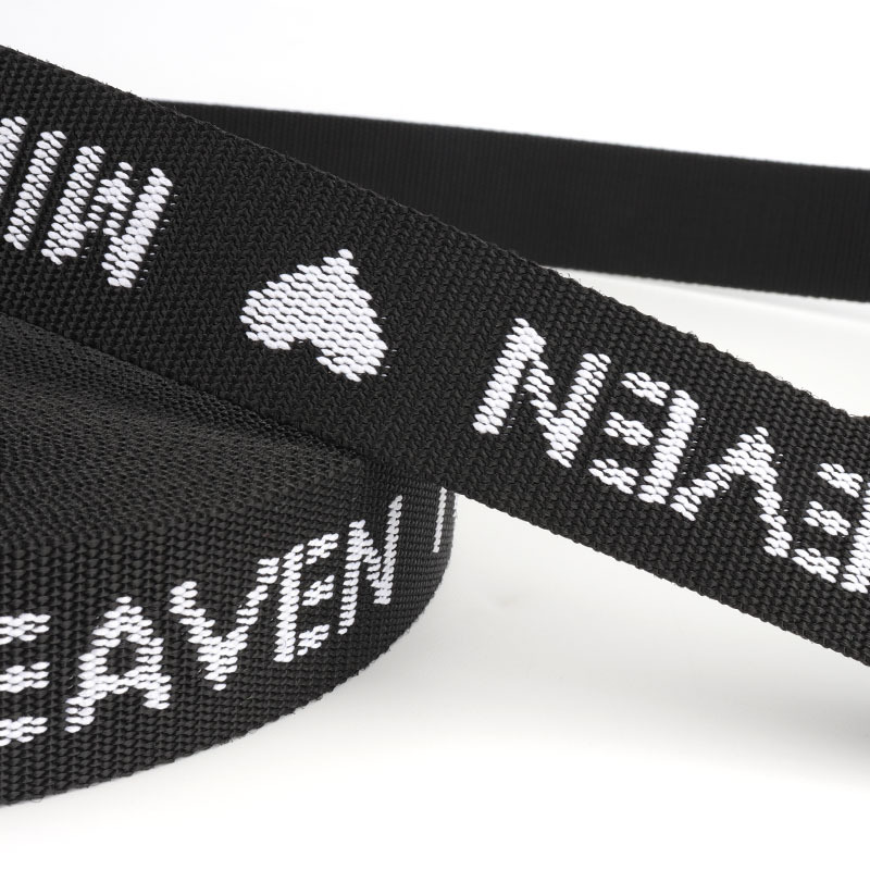Printed English letter computer jacquard webbing factory, non-elastic and environmentally friendly, thickened jacquard webbing for luggage Application Scenario