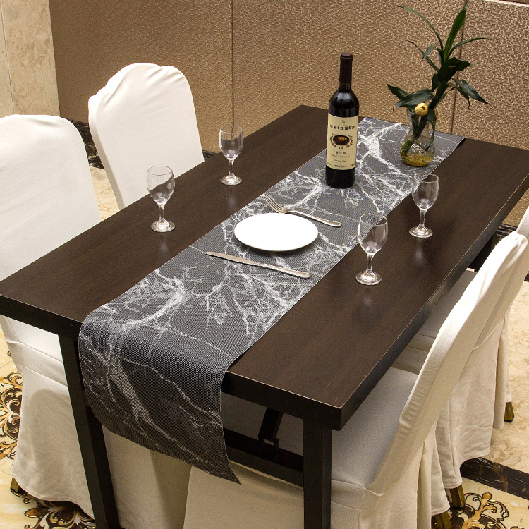 宁欣 跨境table runner 30*180欧式桌旗酒店西餐垫隔热竹节餐桌垫详情图4