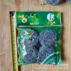 【 Zone 2-6 】 Shuangwei cleaning balls 300 yuan per box, 1 yuan cleaning balls, 4 steel wool balls per package, steel wool balls street stall supply Item Picture